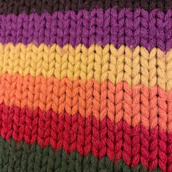 MISS SIXTY Killah Babe funky retro cowl neck rainbow sweater - Picture 5 of 9